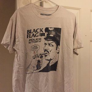 Black Flag Police Story T-Shirt